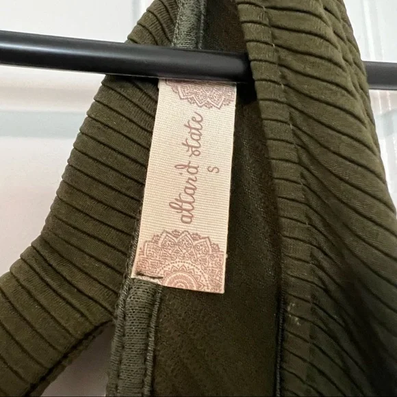 Altar’d State Green Mini Dress with Cream Lace Hem Size Small - Picture 7 of 8